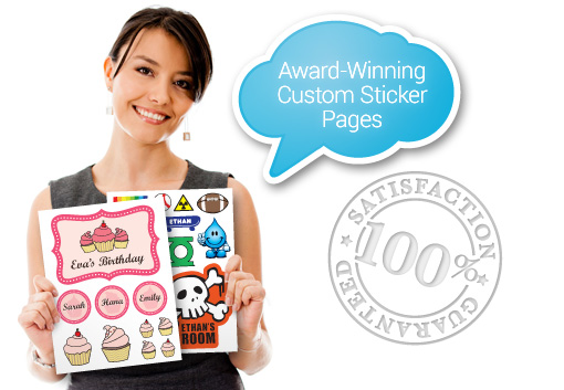 Award Winning Custom Sticker Pages