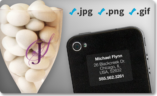 Clear Stickers and Labels - We now accept JPG, PNG and GIF uploaded files for clear sticker orders! For best results, please ensure your graphics are high resolution and where applicable, contain transparency where you don't want white ink to be printed.