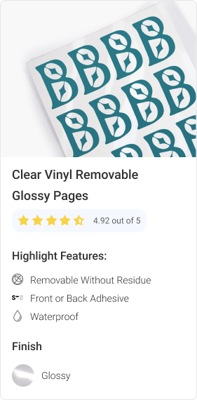 Clear Vinyl Removable Glossy