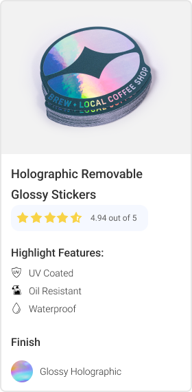 Permanent Holographic Permanent Glossy