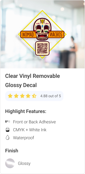 Clear Vinyl Removable Glossy
