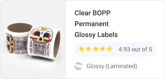 Clear BOPP Permanent Glossy
