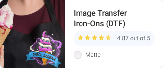 Image Transfer Iron-Ons (DTF)