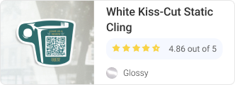 White Static Removable Glossy